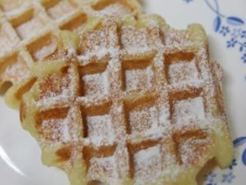 ホットケーキミックスで簡単もちもち♪お豆腐ワッフル